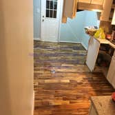 Sanding and finish the kitchen at allview ave, Conneticut.