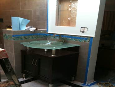 Bathroom Remodel With Floor Plan Changes Bathroom remodeling project in Los Angeles:
- New bathroom design, planning, and permitting process.
- Compl