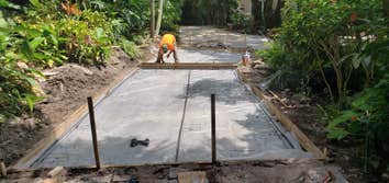 Driveway Repair with Brick Detail