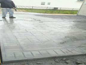 Stamped patio