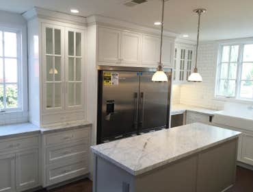 Custom White Shaker cabinets