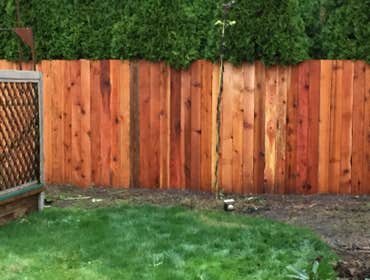Doug's fence completed Stayton, OR