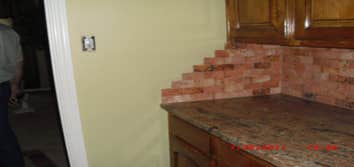 4106 Crestridge Kitchen remodel, tile floors, tile back splash, trim and painting