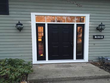 New door w/ custom transom
