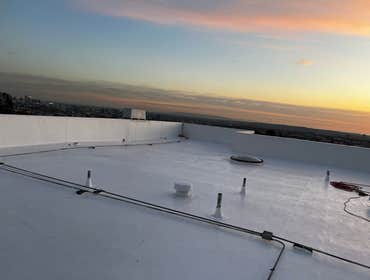 Single-Ply PVC IB Roofing System Tear-off and complete re-roof of a single-ply pvc IB Roofing system with full NDL warranty.