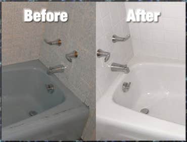 Bathroom Refinishing Our high tech performance bathtub refinishing coatings can repair almost any porcelain, fiberglass, ceramic, or acrylic bath tub. 