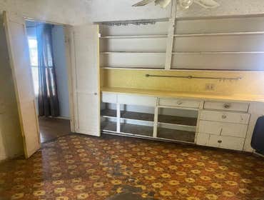 Damaged cabinet