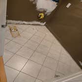 Marble mosaic with sparkling grout