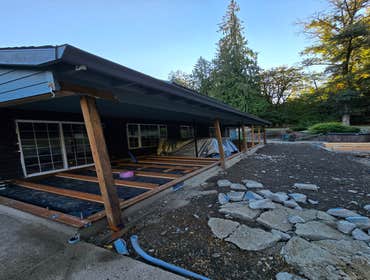 Kitchen and Patio Remodel Mulino Oregon In this project, we completely remodeled the kitchen, moved some walls, and opened the space. We also did the w