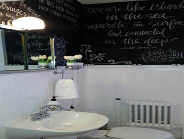 Custom Bath with Chalkboard