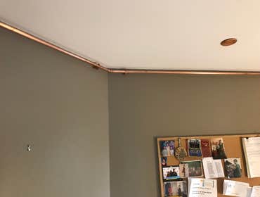 Exposed Copper Piping