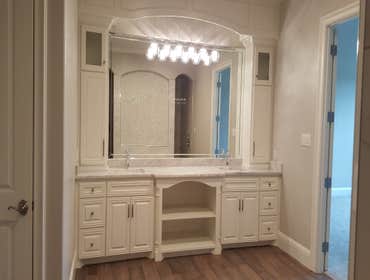 Master bath vanity