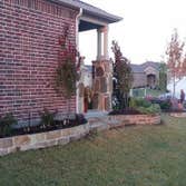 Stone border flagstone steps