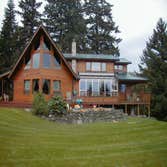 Lindall Home Gales Creek, Oregon This Beautiful Lindall Home was finished using a 3 part stain system to achieve it's rich lustre.