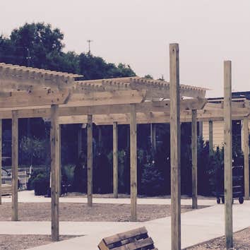 New pergolas ,Garden center.
