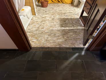 Bathroom and Entryway Stone Flooring