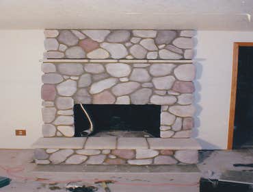 Stone Fireplace