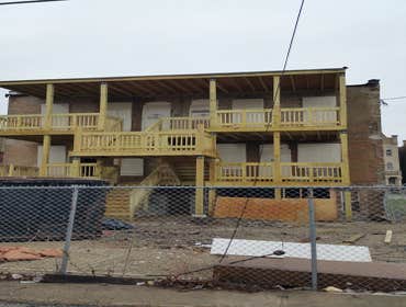 Building a back porch on a back of a 6 unit commercial building