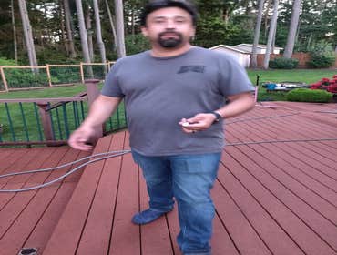 Photos by Pacific Bldg Maintenance LLC #5 Spring cleanup time!! Treated this large deck for mold that came over the winter season then pressure washed 