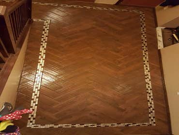 Photo(s) from Lopez Home Improvements Ceramic tile, custom work. all typs of patterns and layouts.