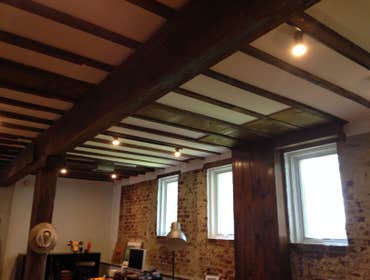 Ceiling chases insulated