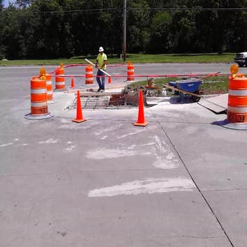 Concrete Project Concrete flat work, Curb, Neenah Drainage fixture