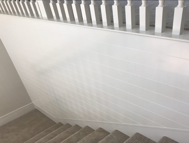 Shiplap around stairs