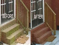 Exterior brick cleaning