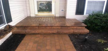 Brick Walkway and Porch