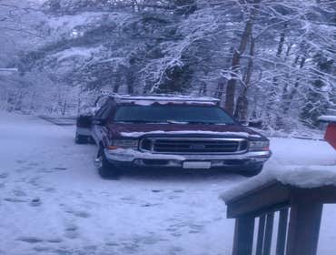 Out for repairs in the snow
