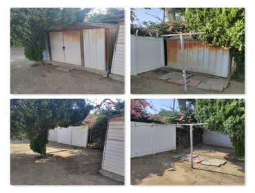 Shed removal Riverside before/after