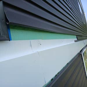 Photos by Bladi Construction LLC #6 Remove old Aluminun.
Install new Aluminun and Put the same siding back.