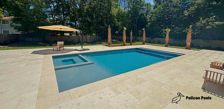 Modern Fiberglass Pool Installation – St. Augustine, FL