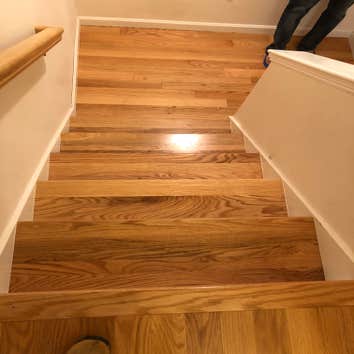 Photos by Great Flooring #1 Pre-finish stairs installation