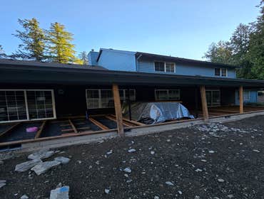 Kitchen and Patio Remodel Mulino Oregon In this project, we completely remodeled the kitchen, moved some walls, and opened the space. We also did the w