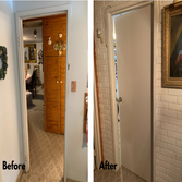 Photos by Butler's Services, LLC #1 Before & After of Bedroom door installation we did.