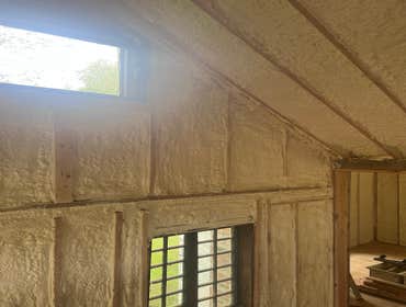 Photos by Ortiz Spray Foam Insulation, LLC #1 A combination of open and closed-cell spray foam was done in these projects. Clients were very happy wit