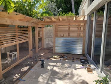 Privacy Trellis Check out the start of this privacy trellis we are working on!