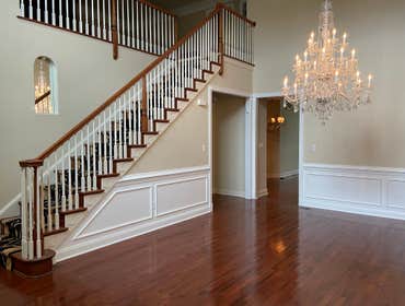 Photos by Petitti Painting LLC #3 Interior repaint of a large foyer wainscoting, walls, and a family room makeover