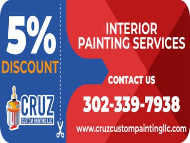Cruz Custom Painting LLC #13 Get 5% discount for Interior Painting Services just Contact our team today!