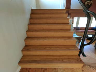 Matte finish, stairs