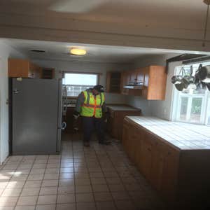Kitchen Remodel, whole house flooring (simulated wood tile)