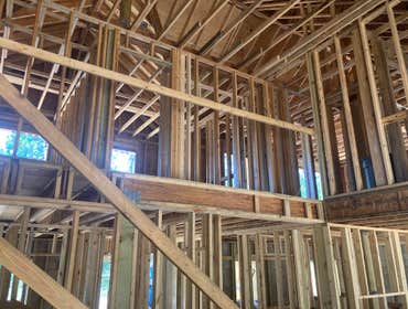 house framing, 2 story custom home