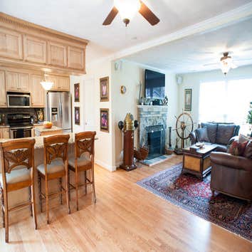 Single story brick home remodel by Caruana Homes, Inc.