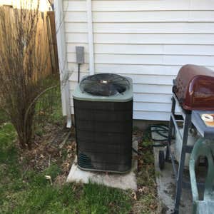 Old heat pump unit