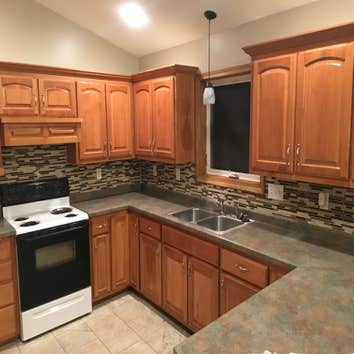 Tile Bathrooms floors and backsplash