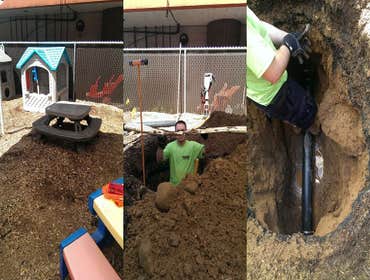 Sewer Line Excavation