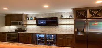 Basement Bar and Kitchen