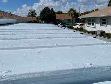 Photos by Southern Roofing & Repairs LLC #6 Applied 2 Coats of 100% waterproof roofing silicone with a 20 year manufacturers warranty to this mobile ho