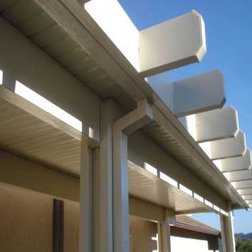 This is an Alumawood shade structure by Amerimax. Our client was looking to cut cooling costs and set up for additional solar panel locations. We have 